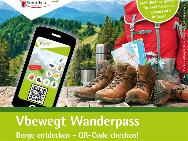Vbewegt Wanderpass: Berge entdecken - QR-Code checken!